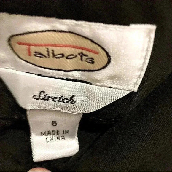 Talbots Women’s Slacks Pants Black Sz. 6 - Picture 3 of 4